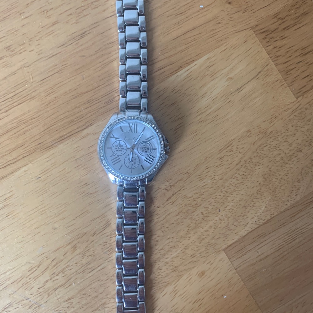 Silver statement watch